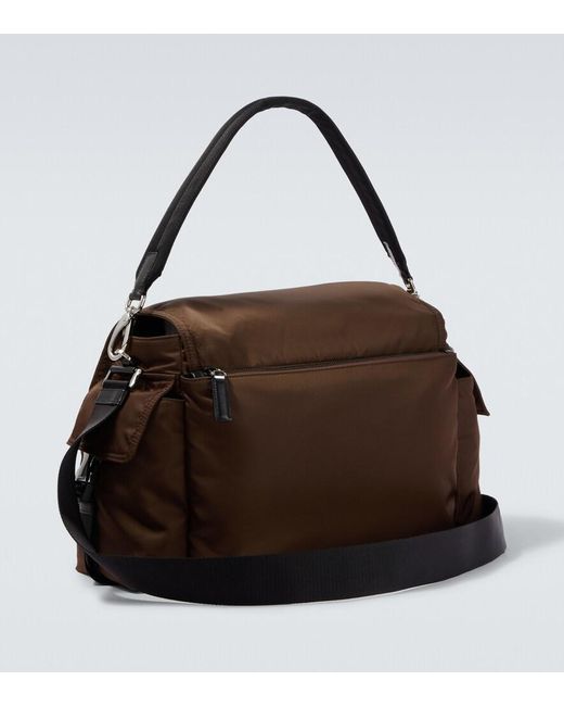 Prada Brown Explore Re-Nylon Messenger Bag for men