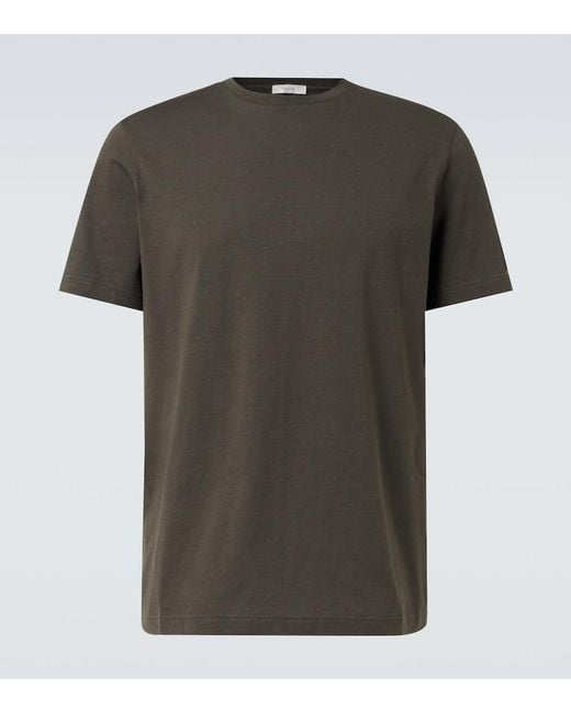 The Row Green Luke Cotton Jersey T-Shirt for men