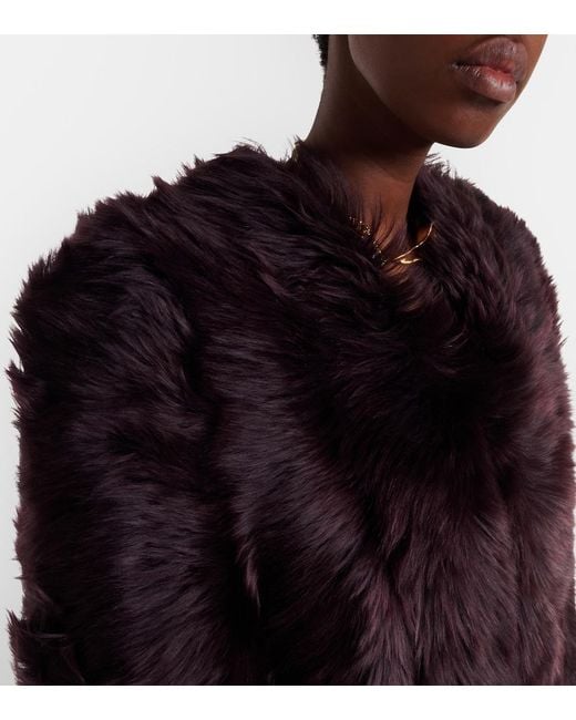 Chloé Black Shearling Jacket