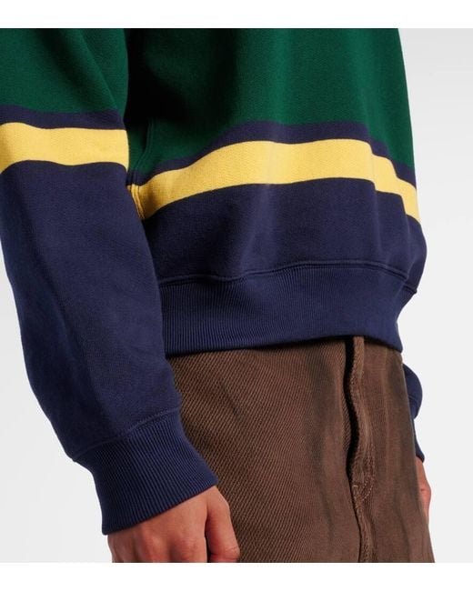 Polo Ralph Lauren Blue Striped Cotton-Blend Polo Shirt