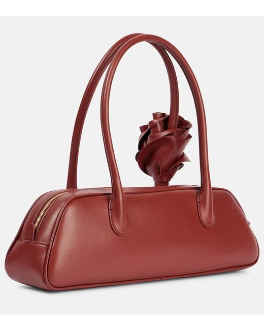 Magda Butrym Red Brigitte Small Leather Tote Bag