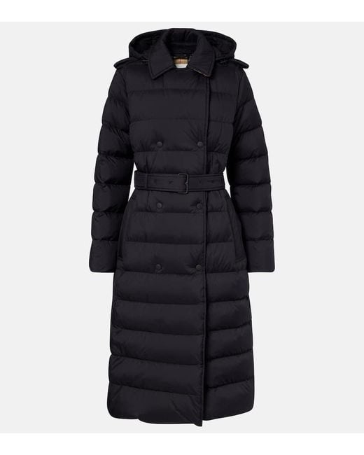 Piumino Con Cappuccio di Burberry in Blue