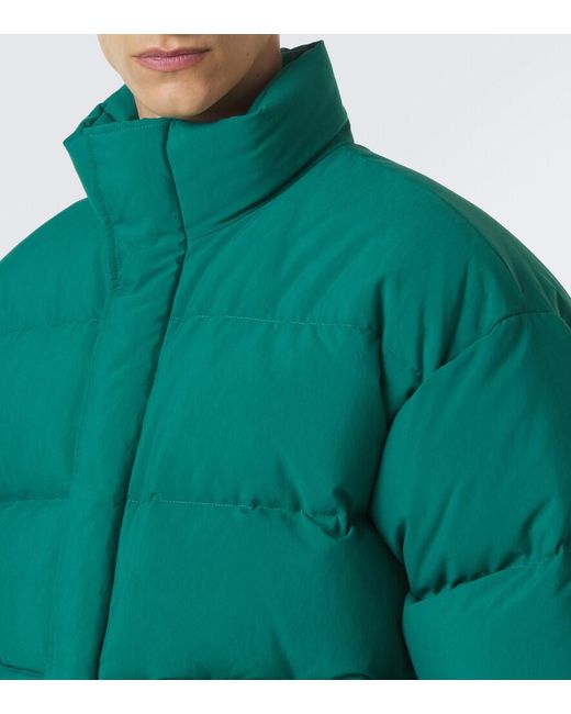 Jil Sander Green Technical Down Jacket for men