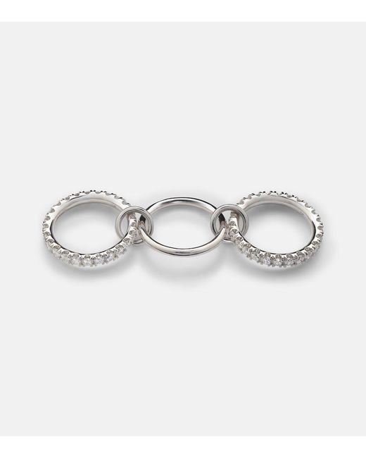 Anillo Juno de oro de 18 ct con diamantes Spinelli Kilcollin de color Metallic