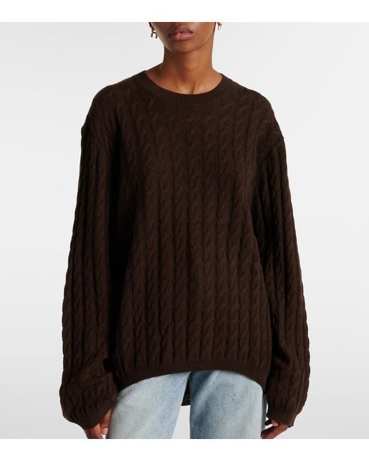 Jardin Des Orangers Brown Wool And Cashmere Sweater