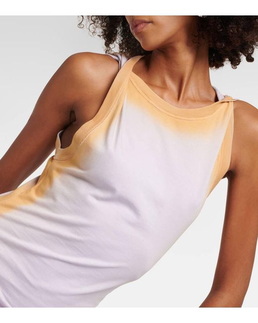 Y. Project Purple Maxikleid Aus Baumwolle