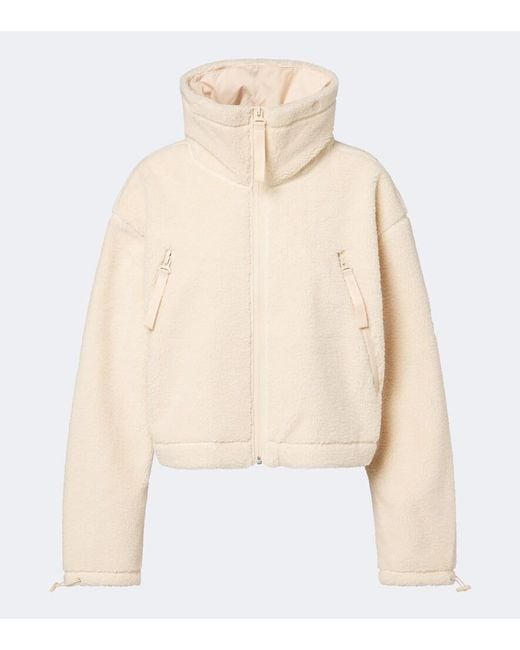 Adidas By Stella McCartney Natural Hooded Teddy Jacket