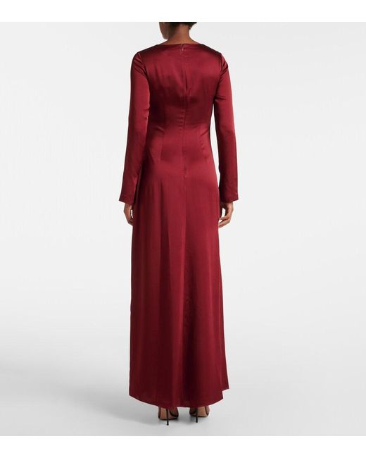 Jonathan Simkhai Red Qiana Draped Gown