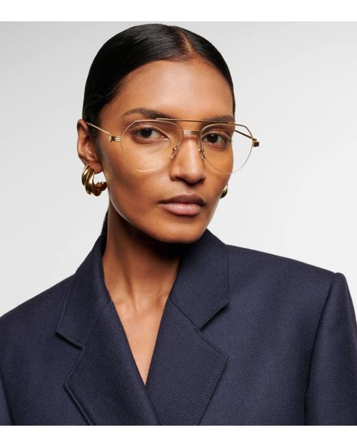 Cartier Metallic Premiere Aviator Glasses