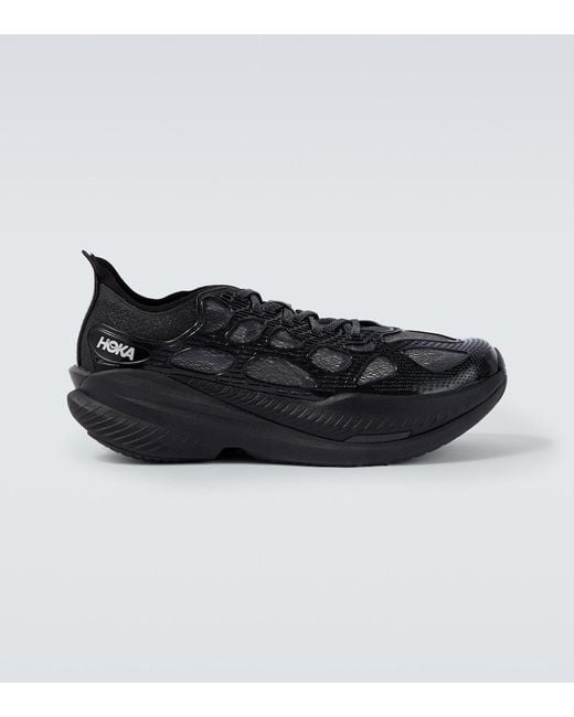 Hoka One One Black Mach X Caged Running Shoes for men