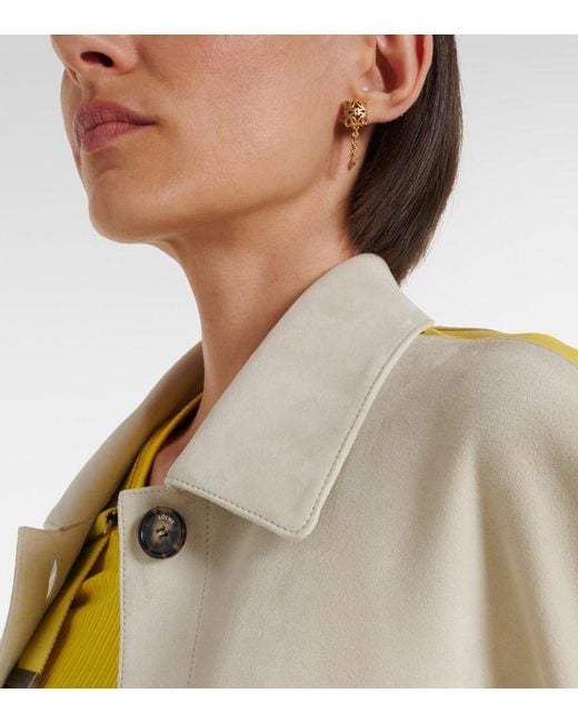 Loewe Metallic Anagram Bombe Earrings
