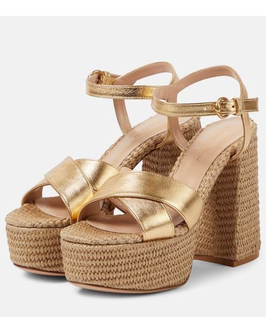 Gianvito Rossi Metallic Bebe 12Mm Sandals