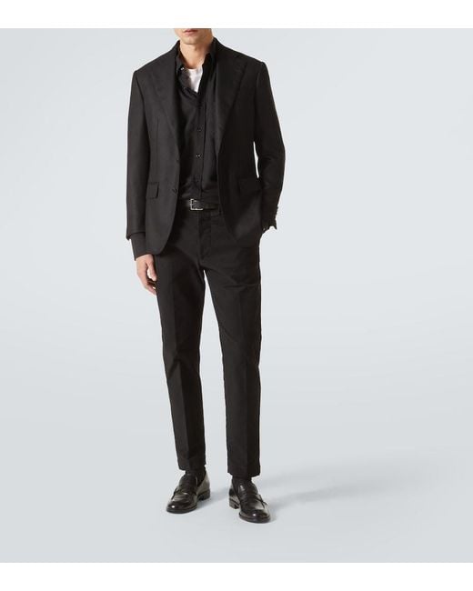 Thom Sweeney Black Cashmere Blazer for men
