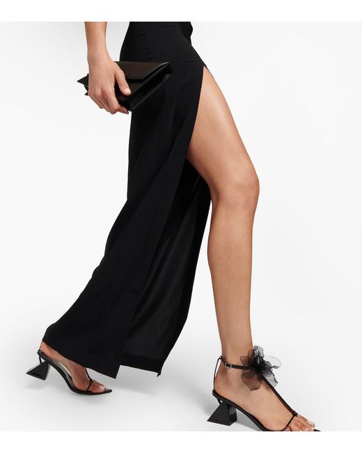 Nensi Dojaka Black Embellished Maxi Dress