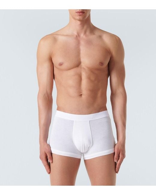 Giorgio Armani White Set Of 3 Boxer Briefs for men
