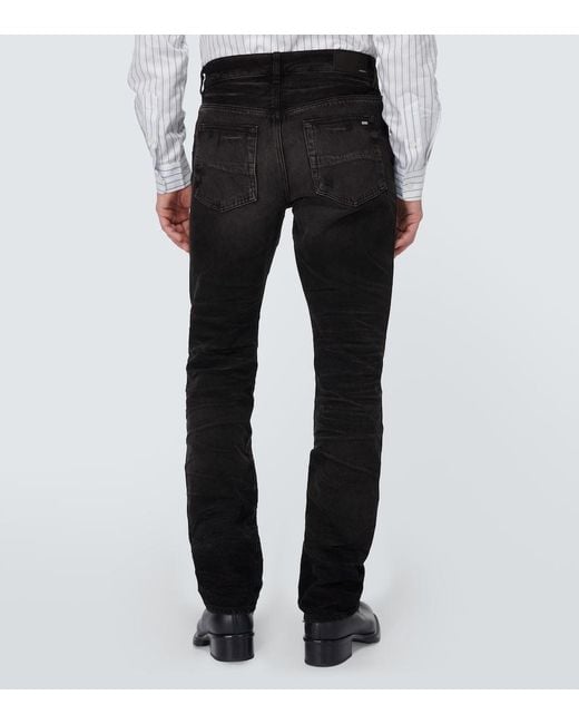 Jeans Regular Stack di Amiri in Black da Uomo