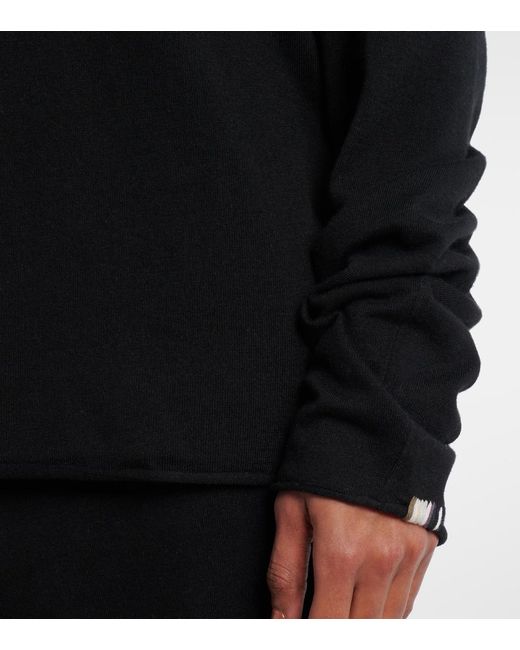 Extreme Cashmere Black N°347 Aries Cotton And Cashmere Sweater