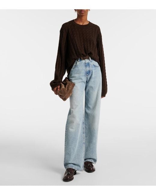 Jardin Des Orangers Brown Wool And Cashmere Sweater