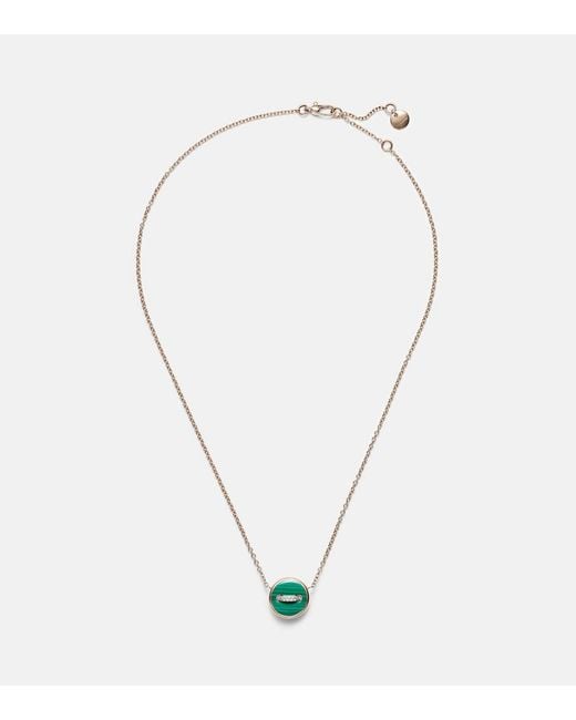 Pomellato Metallic Pom Pom Dot 18Kt Rose Pendant Necklace With Gemstones