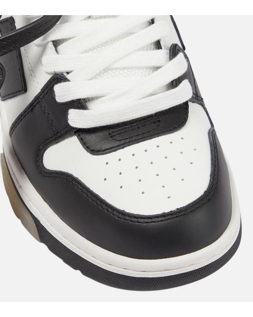 Zapatillas de cuero negro y blanco a contraste Off-White c/o Virgil Abloh de color Black