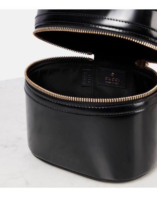 ★GUCCI★関税込♪日本未入荷♪ミニ レザー Vanity バッグ Gucci Mini Leather Vanity Bag in Black | Lyst