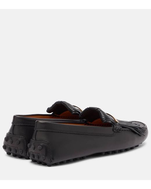 Mocassins Gommino En Cuir Tod's en coloris Black