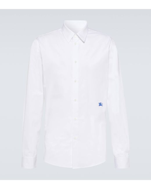 Burberry White Prorsum Label Cotton Shirt for men