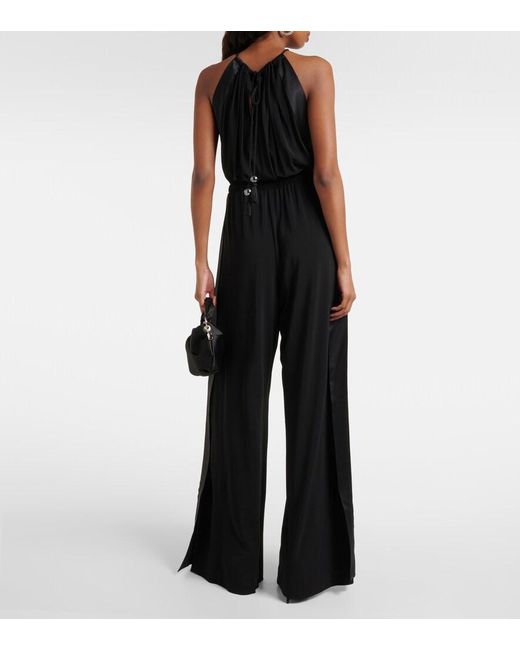 Max Mara Black Viscose Jersey Jumpsuit
