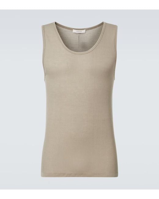 Lemaire Top Aus Rippstrick in Natural für Herren
