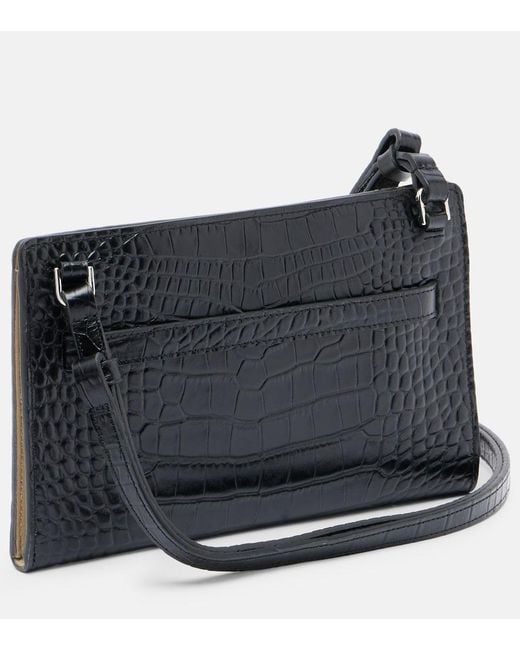 Totême  Black Small Leather Crossbody Bag