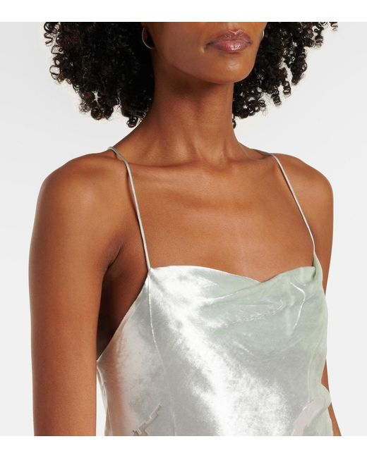 The Sei White Velvet Gown
