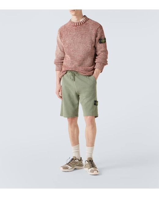 Stone Island Shorts Compass Aus Baumwolle in Green für Herren