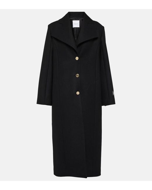 Patou Black Long Tailored Coat