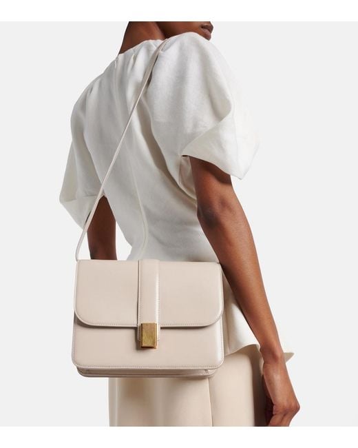 Khaite Natural Blake Leather Crossbody Bag