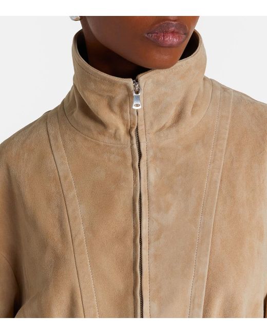 Nour Hammour Natural Passage Suede Jacket