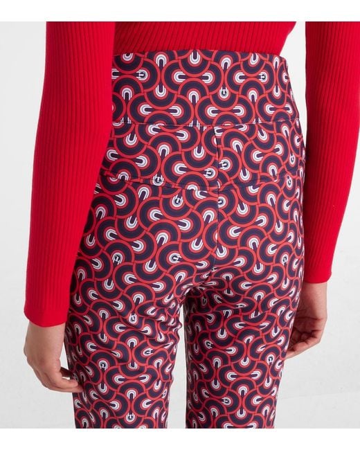 Fusalp Red Diana Printed Ski Pants