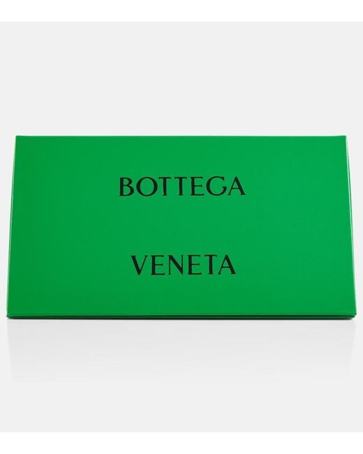 Bottega Veneta Green Light Ribbon Shield Sunglasses