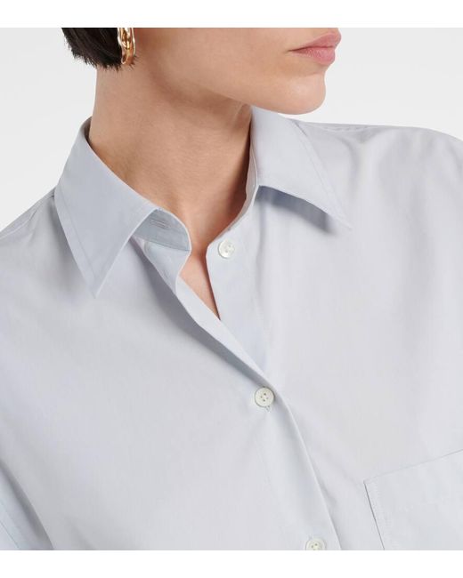 Camicia in popeline di cotone di Totême  in White