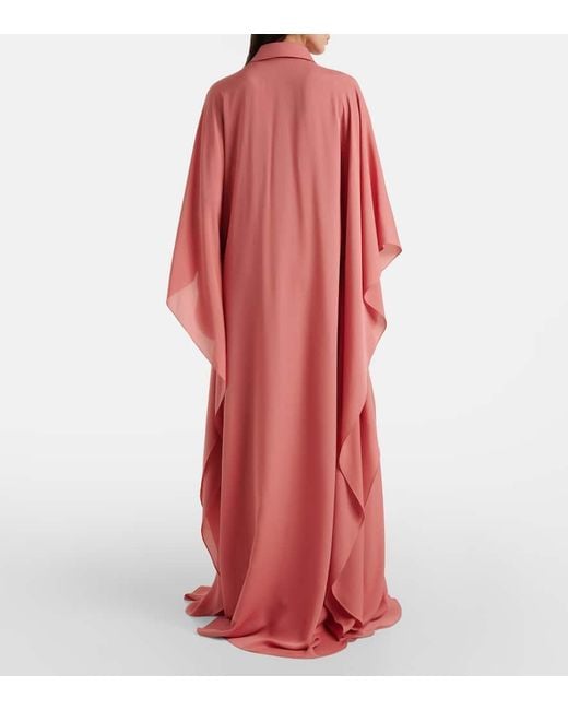 Elie Saab Pink Kaftan Aus Seide