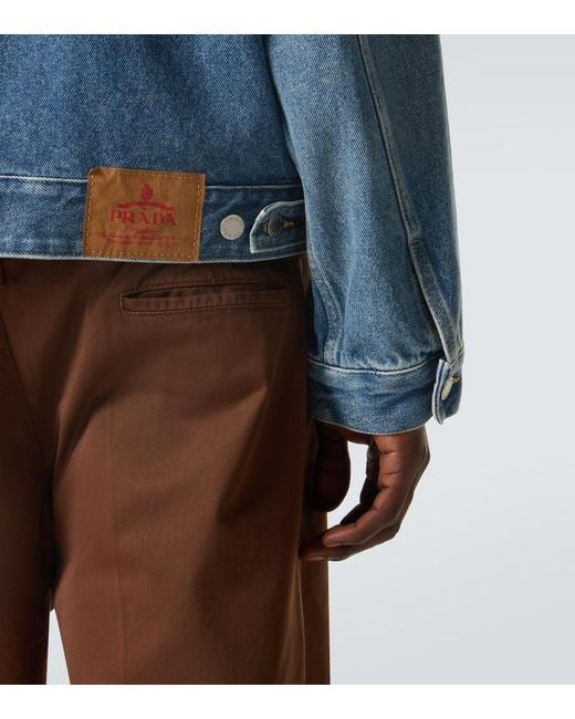 Prada Blue Denim Jacket for men