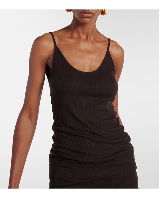 Khaite Black Selee Jersey Tank Top