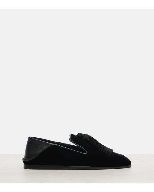 Zapatos Slip-On Eliot Slipper De Terciopelo Jimmy Choo de color Black