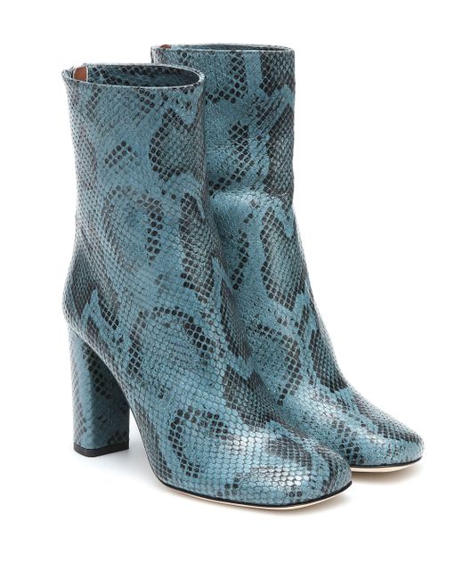 paris texas python ankle boots