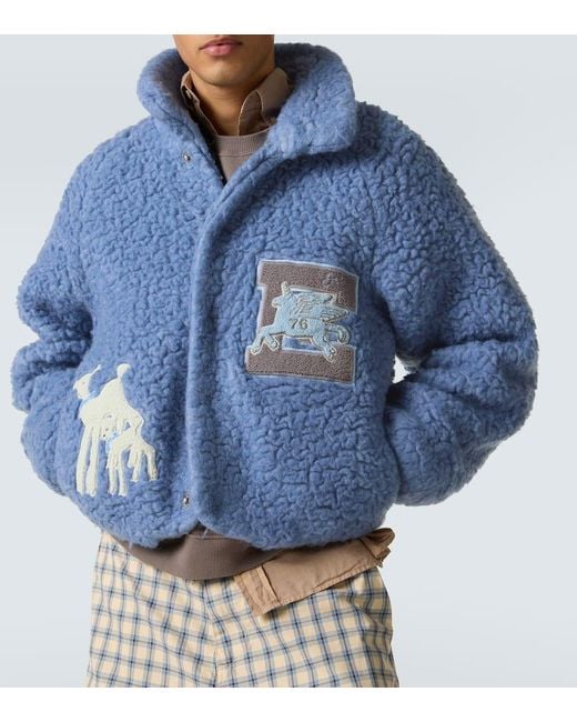 Veste En Laine Melangee ERL pour homme en coloris Blue