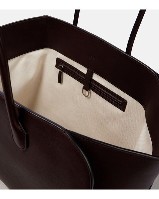 The Row Black Tote Bag Marlo Large Aus Leder