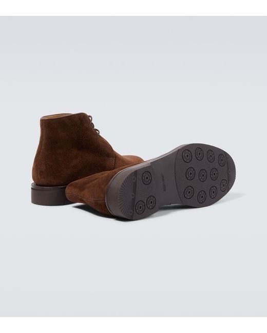 Bottines Desert Dixter En Daim John Lobb pour homme en coloris Brown