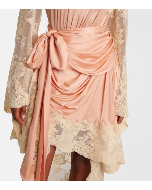 Abito Lungo Hypnotic di Zimmermann in Pink
