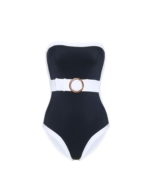 Alexandra Miro Blue Whitney Swimsuit Navy/white