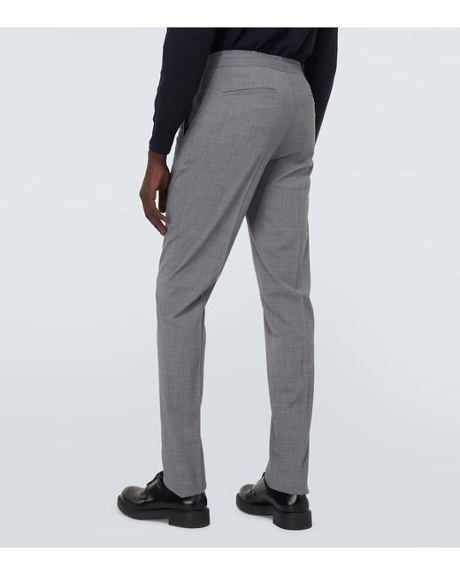 Pantalones rectos Easy Wear de lana Lardini de hombre de color