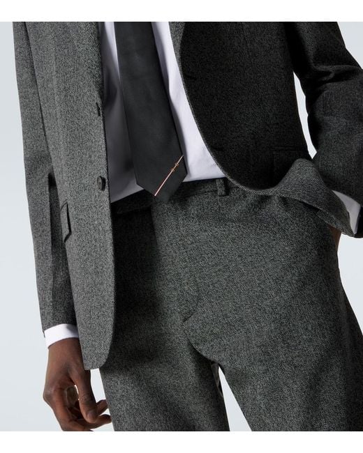 Gucci Black Horsebit Silk Jacquard Tie for men